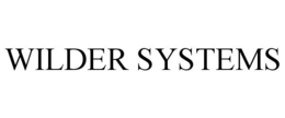 WILDER SYSTEMS trademark