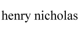 HENRY NICHOLAS trademark