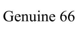 GENUINE 66 trademark