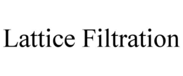 LATTICE FILTRATION trademark