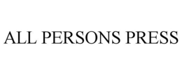 ALL PERSONS PRESS trademark