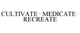 CULTIVATE · MEDICATE · RECREATE trademark