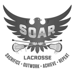 SOAR LACROSSE SACRIFICE · OUTWORK · ACHIEVE · REPEAT trademark