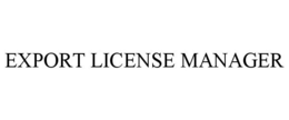 EXPORT LICENSE MANAGER trademark