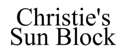 CHRISTIE'S SUN BLOCK trademark