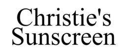 CHRISTIE'S SUNSCREEN trademark