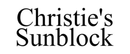 CHRISTIE'S SUNBLOCK trademark