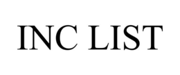 INC LIST trademark