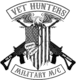 VET HUNTERS MILITARY M/C FOR ALL WHO SERVED DEFENDERS OF FREEDOM trademark