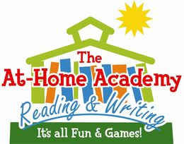 THE AT-HOME ACADEMY READING & WRITING IT'S ALL FUN & GAMES! trademark