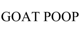 GOAT POOP trademark