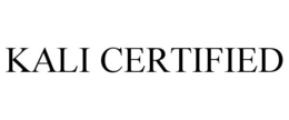 KALI CERTIFIED trademark