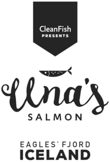 CLEANFISH PRESENTS UNA'S SALMON EAGLES'FJORD ICELAND trademark