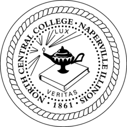 NORTH CENTRAL COLLEGE · NAPERVILLE ILLINOIS  ·1861 · LUX VERITAS trademark