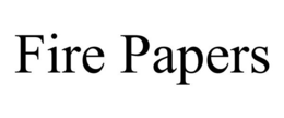 FIRE PAPERS trademark