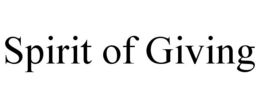 SPIRIT OF GIVING trademark