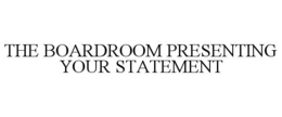 THE BOARDROOM PRESENTING YOUR STATEMENT trademark