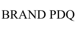 BRAND PDQ trademark