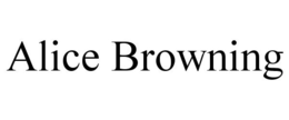 ALICE BROWNING trademark