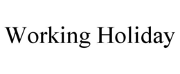 WORKING HOLIDAY trademark