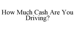 HOW MUCH CASH ARE YOU DRIVING? trademark
