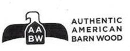 A A B W AUTHENTIC AMERICAN BARN WOOD trademark