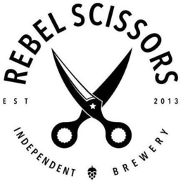REBEL SCISSORS INDEPENDENT BREWERY EST 2013 trademark