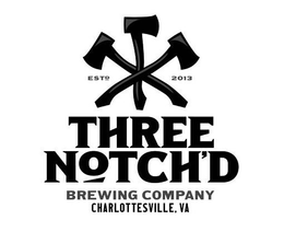 THREE NOTCH'D BREWING COMPANY CHARLOTTESVILLE, VA ESTD 2013 trademark