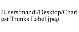/USERS/MANDI/DESKTOP/CHARLEST TRUNKS LABEL.JPEG trademark