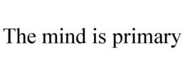 THE MIND IS PRIMARY trademark