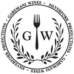 GW · GAREMANI WINES · SILVERFORK PRODUCTIONS trademark