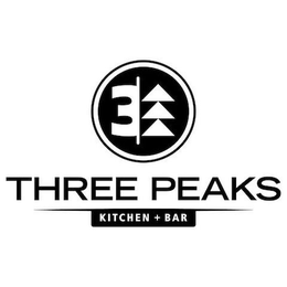 3| THREE PEAKS KITCHEN + BAR trademark