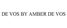 DE VOS BY AMBER DE VOS trademark