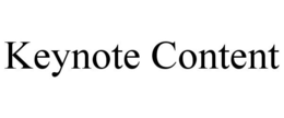 KEYNOTE CONTENT trademark