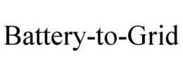 BATTERY-TO-GRID trademark