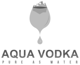 AQUA VODKA PURE AS WATER trademark