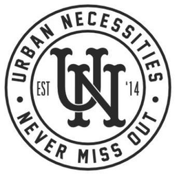 URBAN NECESSITIES NEVER MISS OUT UN EST'14 trademark