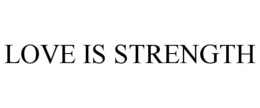 LOVE IS STRENGTH trademark