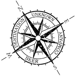 DESTINATION UNKNOWN BEER COMPANY N E S W trademark