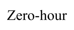 ZERO-HOUR trademark