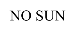 NO SUN trademark
