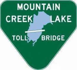 MOUNTAIN CREEK LAKE TOLL BRIDGE trademark