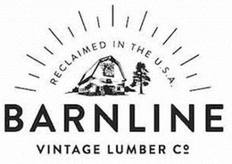 BARNLINE VINTAGE LUMBER CO RECLAIMED INTHE U.S.A. trademark