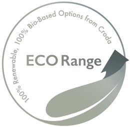 ECO RANGE 100% RENEWABLE, 100% BIO-BASED OPTIONS FROM CRODA trademark