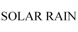SOLAR RAIN trademark