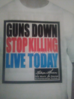 GUNS DOWN STOP KILLING LIVE TODAY RELANA HARRIS THE MARK A. RAYNER SCHOLARSHIP FUND trademark