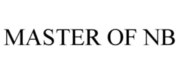 MASTER OF NB trademark
