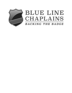 BLUE LINE CHAPLAINS BACKING THE BADGE trademark