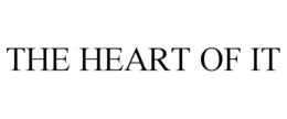 THE HEART OF IT trademark