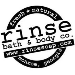 FRESH NATURAL RINSE BATH & BODY CO. WWW.RINSESOAP.COM MONROE, GEORGIA trademark